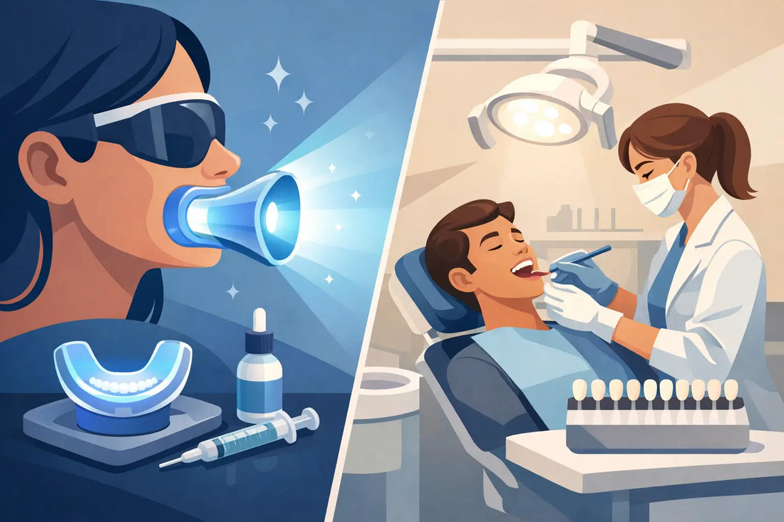 LED Whitening vs Professional Whitening