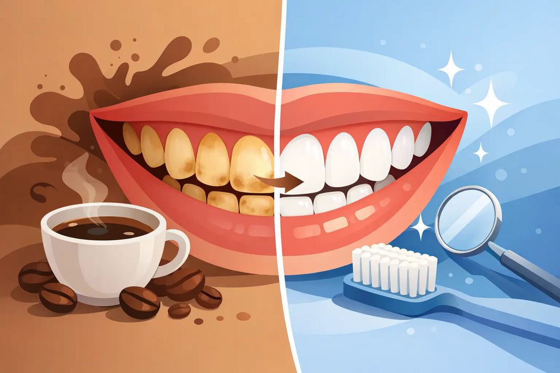Coffee Stained Teeth Transformation Example
