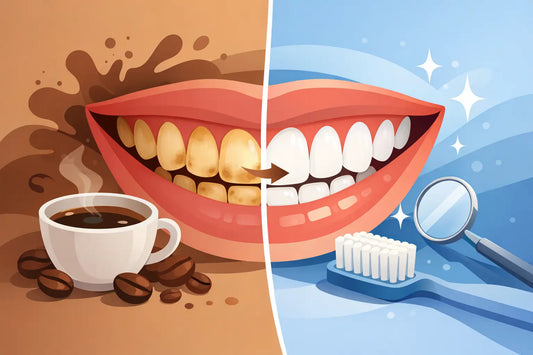 Coffee Stained Teeth Transformation Example