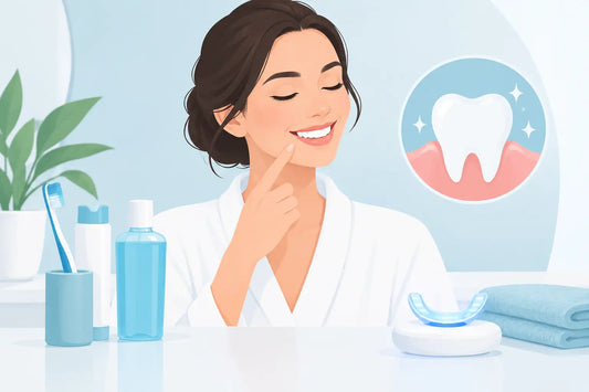 A Sensitive Gums Whitening Routine Example