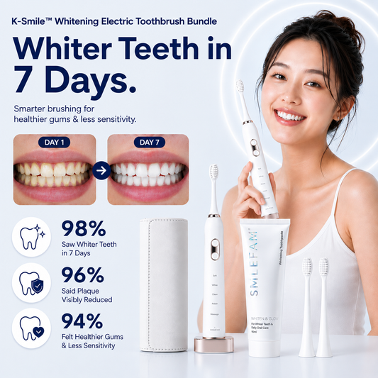 ⁠K-Smile™ Electric Toothbrush Bundle