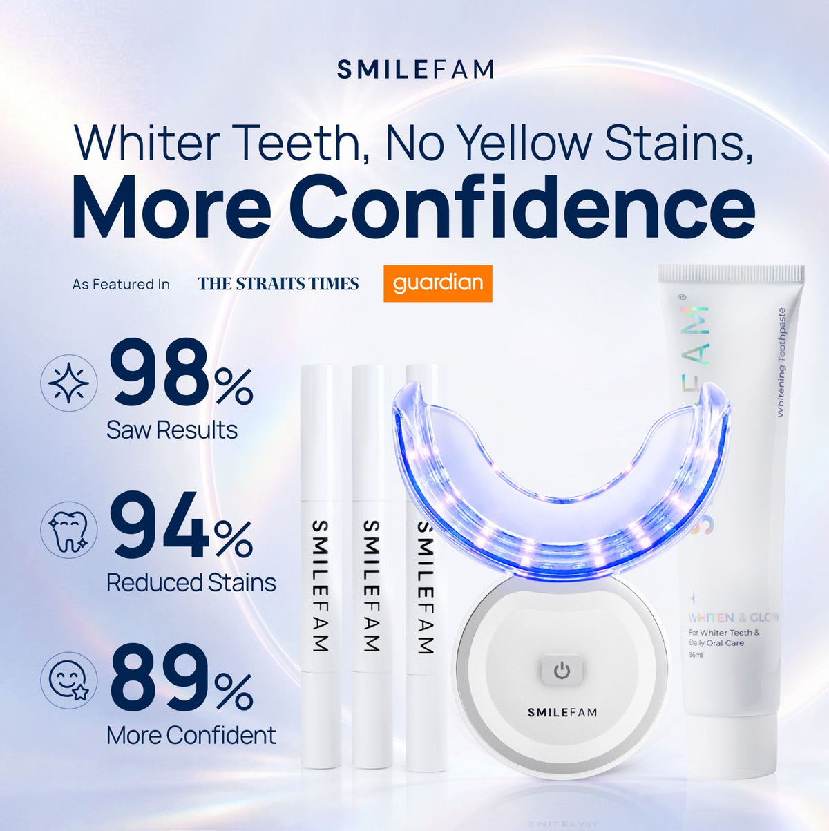 K-Smile™ Whitening Kit - Whiter Teeth In 15 Minutes!