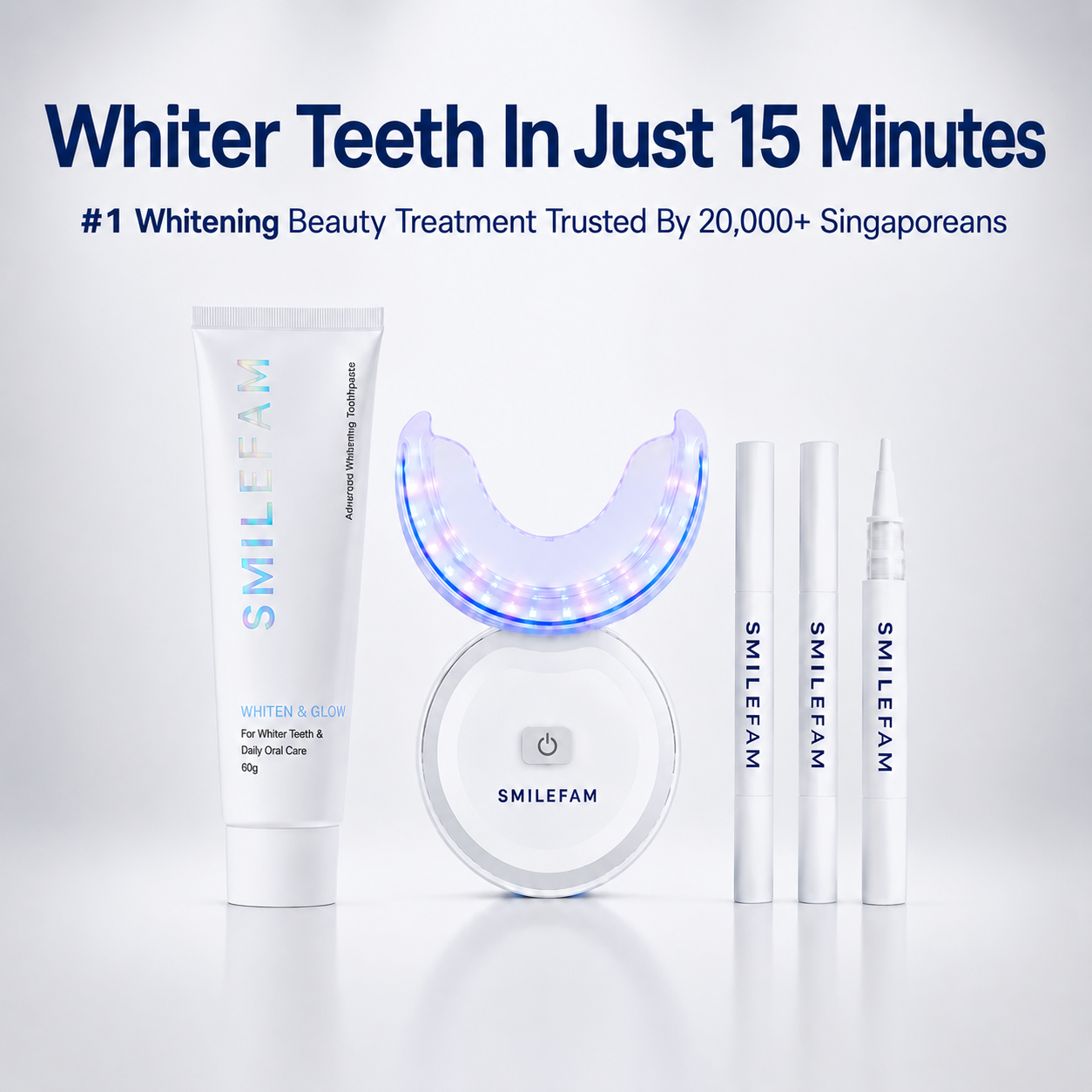 Whiter Teeth, Smile Better & 99.99% Clean in just 15 Minutes
